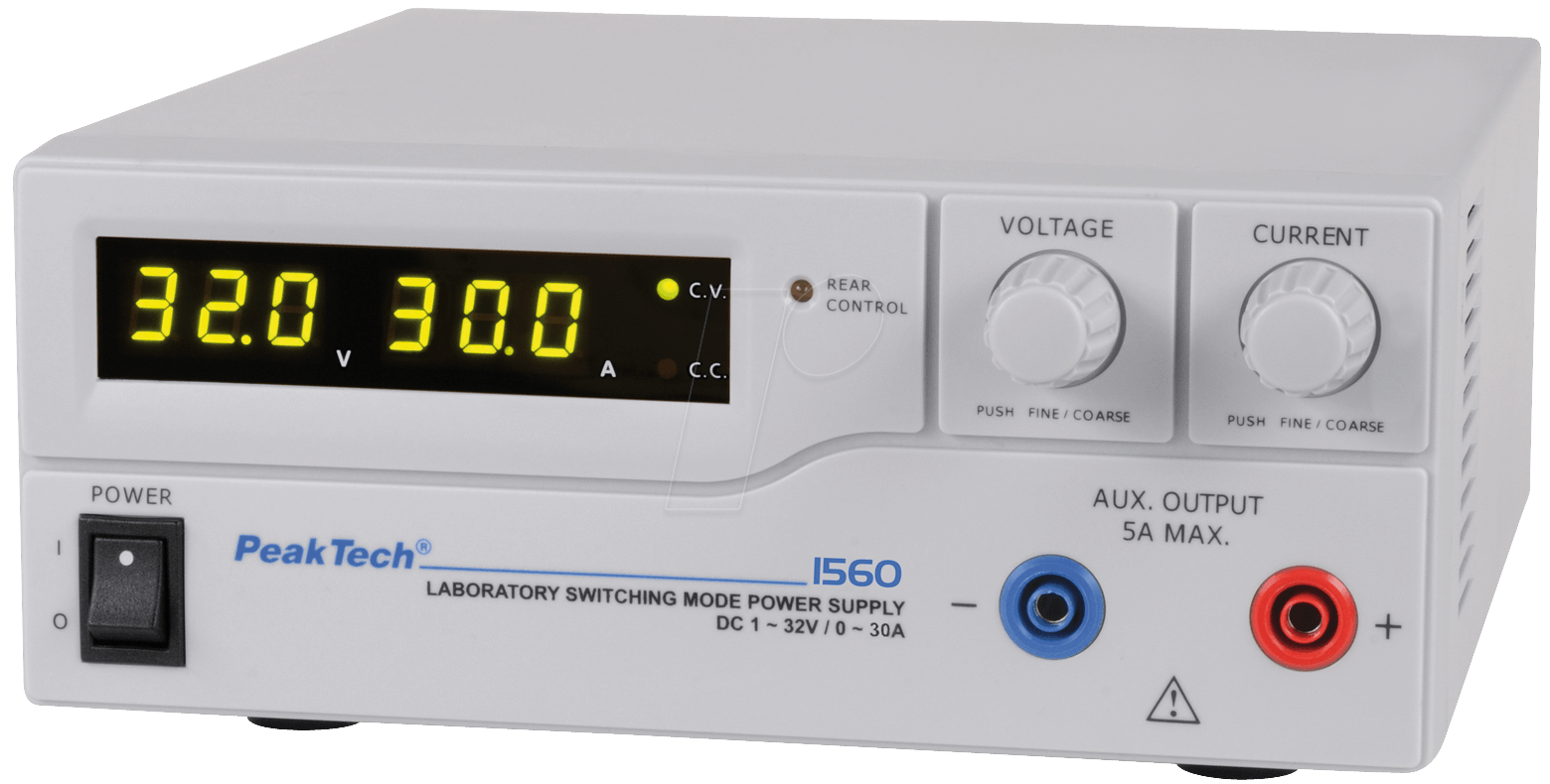 PeakTech Labornetzgerät 1 Kan. ...32 VDC VDC 30 A, Programmierbar (PeakTech 1560)