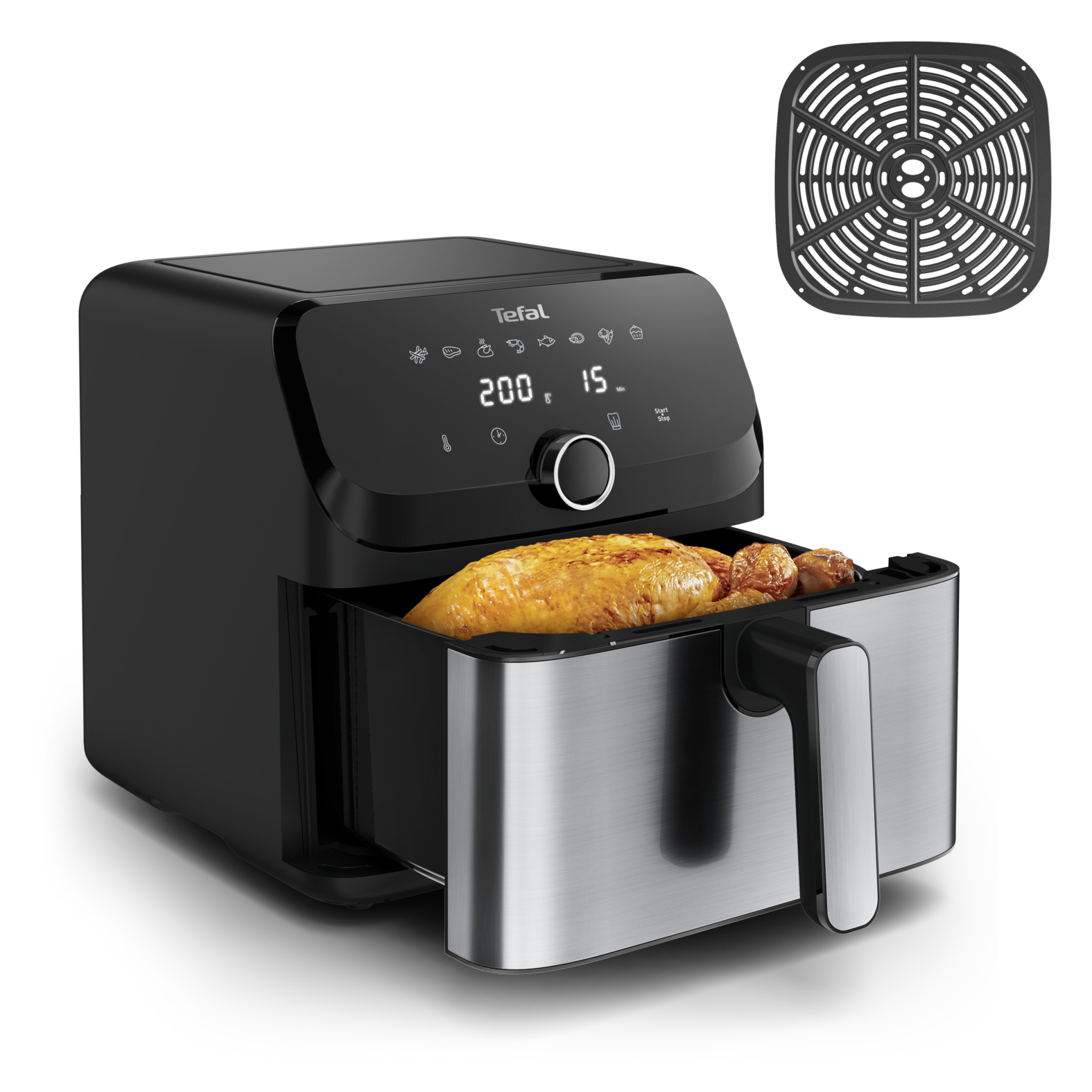 TEFAL Easy Fry Mega EY855D10 Heißluftfritteuse 7,5 l 2020 W Schwarz