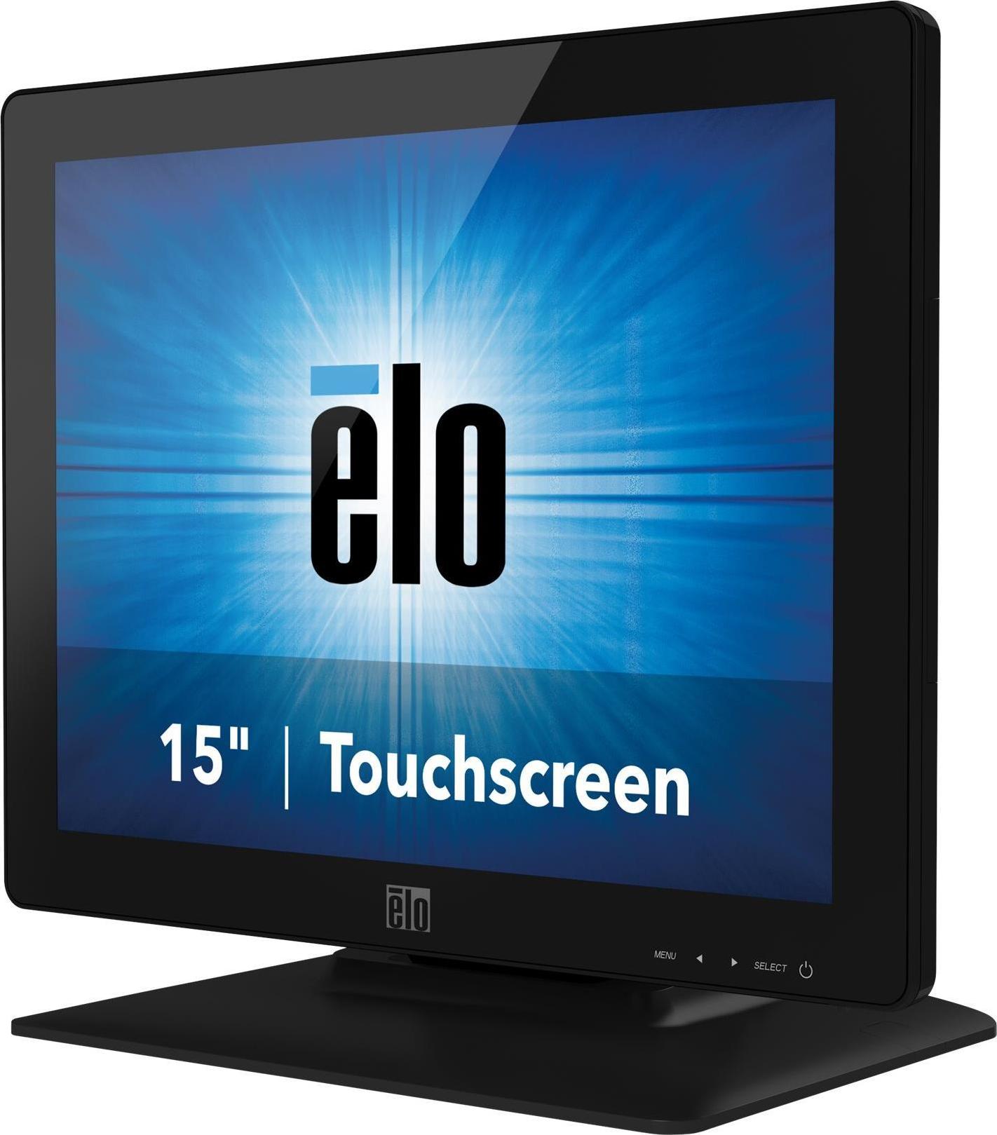 Elo Touch Solutions XX23L-Serie, 38,1cm (15''), iTouch Plus, USB, Kit (USB), schwarz Touchmonitor, 4:3, Bildschirmdiagonale: 38,1 cm (15''), iTouch Plus, 1024x768 Pixel, VESA Mount, Lautsprecher, Reaktionszeit: 25ms, Helligkeit 225cd, Blickwinkel 160/140°(H/V), Kontrast: Antiglare, USB, Audio, DVI, VGA, inkl.: Kabel (USB, VGA, DVI, Audio), Netzteil, Netzkabel (EU, US), schwarz (E394454) (geöffnet)