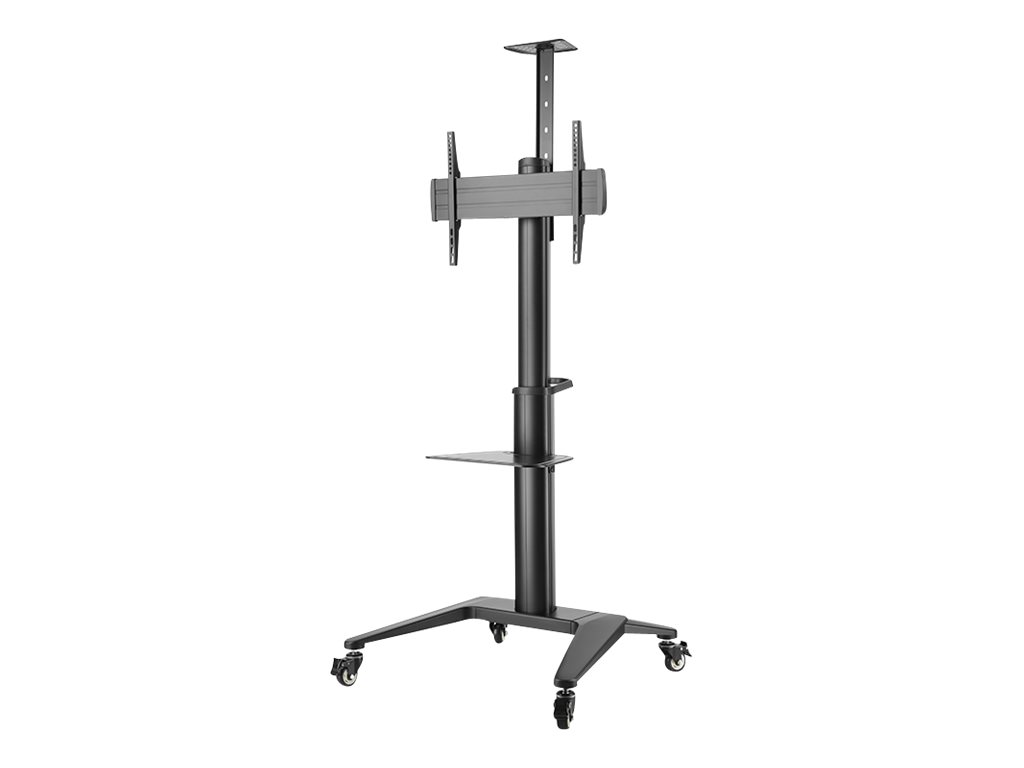 HAGOR BrackIT Stand Single mobiler Displaywagen 42-65" max. 70 kg VESA 600x400 Schwarz