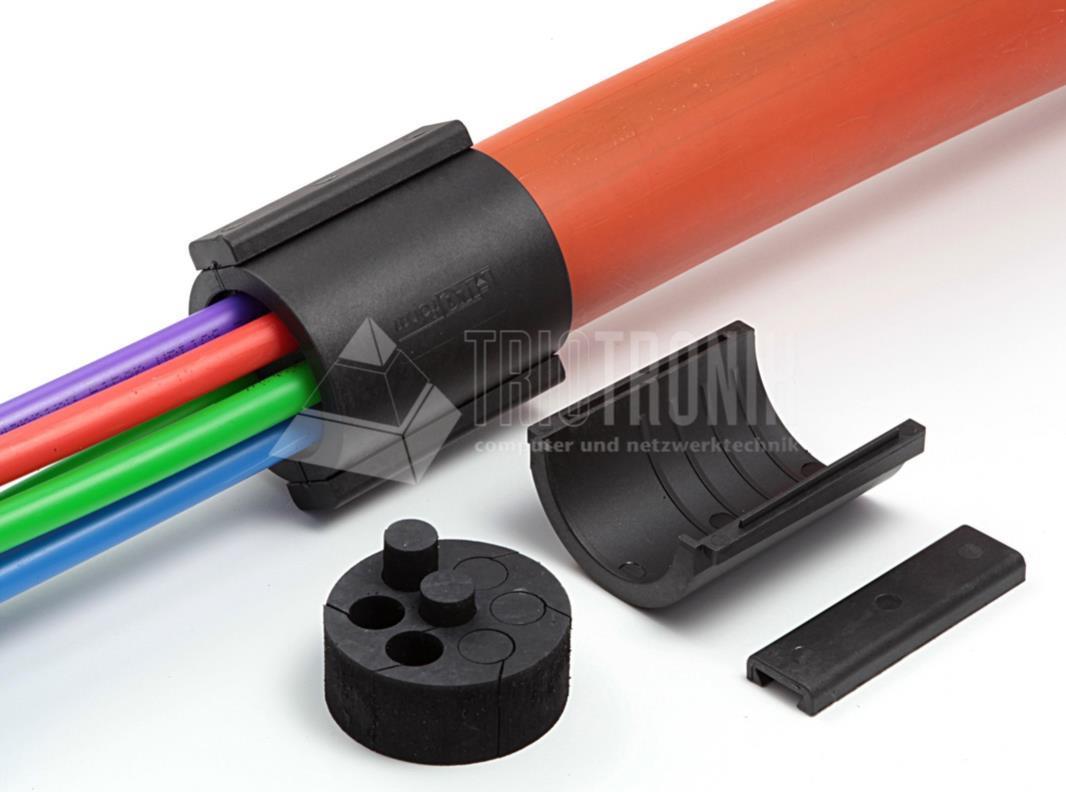 Lightwin Teilbare Rohrabdichtung für versch. Rohrdurchmesser, für 50mm Rohre FTTx (822683F)