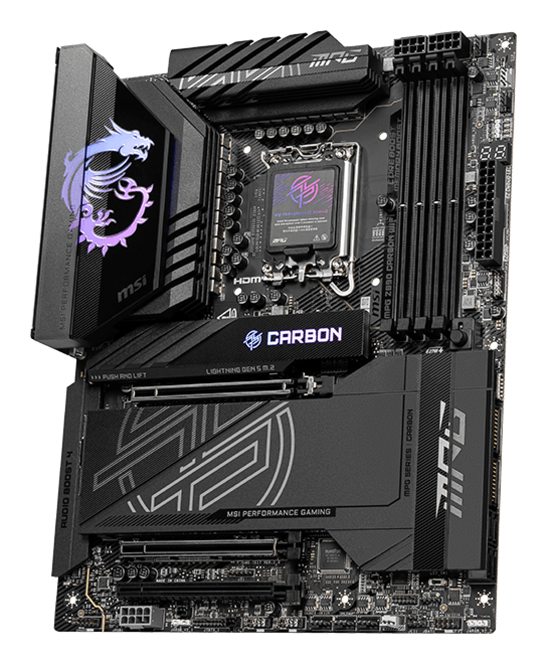 MSI MPG Z890 Carbon WiFi Mainboard ATX LGA1851 DDR5 Schwarz