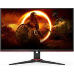 AOC Q27G2E/BK Computerbildschirm 68,6 cm (27" ) 2560 x 1440 Pixel Quad HD Schwarz - Rot [Energieklasse F] (Q27G2E/BK)