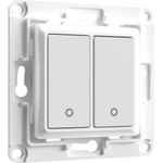 Shelly · Unterputz Zubehör · "Wall Switch 5,10cm (2") · Wandtaster · 2-fach · Weiß (Shelly_WS_2_w)