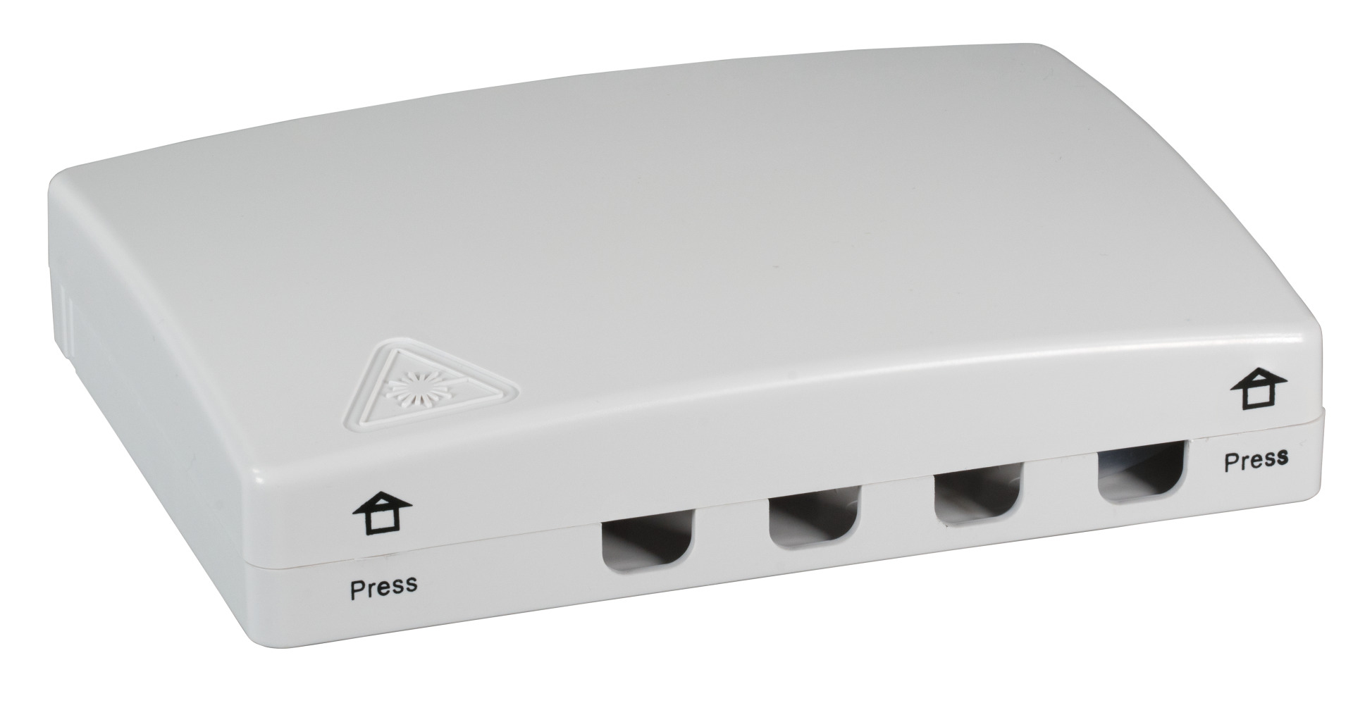 EFB-Elektronik FTTH Indoor Anschlussbox 4 Fasern 4 Anschlüsse Weiß