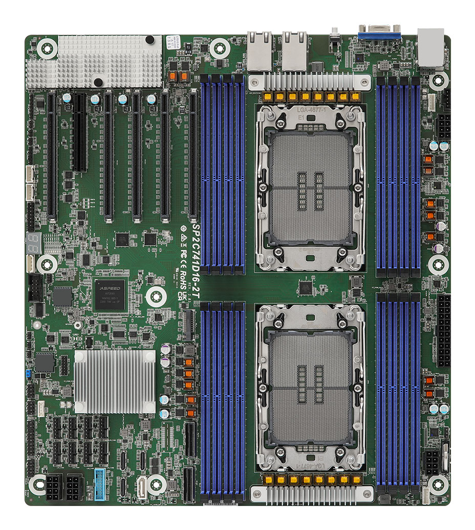 ASRock Rack SP2C741D16-2T EEB Dual Socket LGA 4677 DDR5