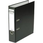 ELBA Ordner rado brillant, Rückenbreite: 80 mm, schwarz schwarz, DIN A4, Einband außen / innen aus Acrylaten (10417 SW)