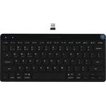 JLab GO Wireless Bluetooth-Tastatur, DE-Layout Mehrere Verbindungsoptionen, ?Multifunktionaler Medienregler (IEUDEKGOKEYBRBLK4)