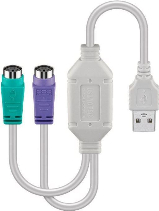 Microconnect USBA2XPS2 Kabelschnittstellen-/Gender-Adapter USB A PS/2 x 2 Weiß (USBA2XPS2)