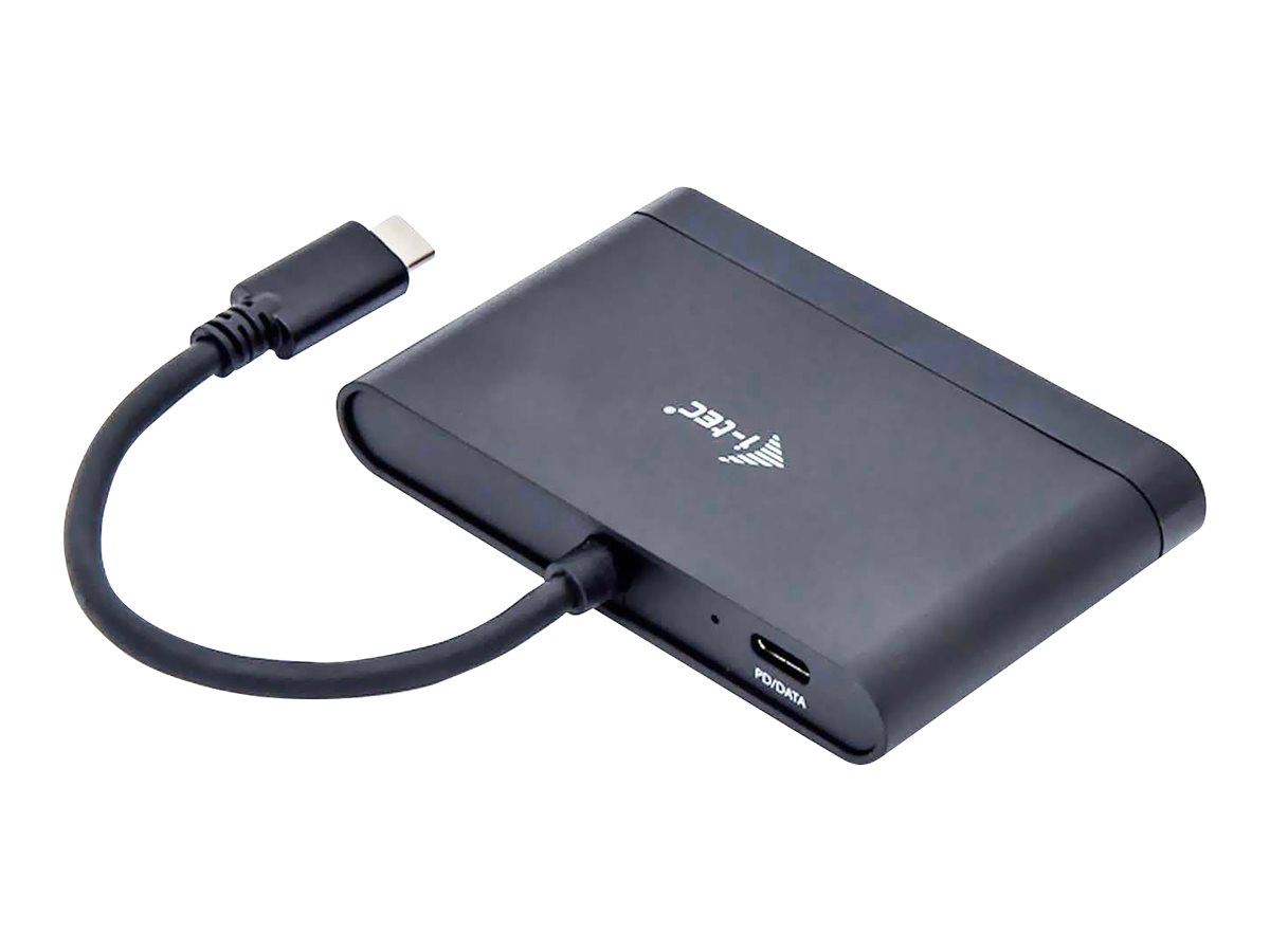 i-Tec USB-C HDMI Adapter mit Power Delivery 4K USB 3.0 Schwarz