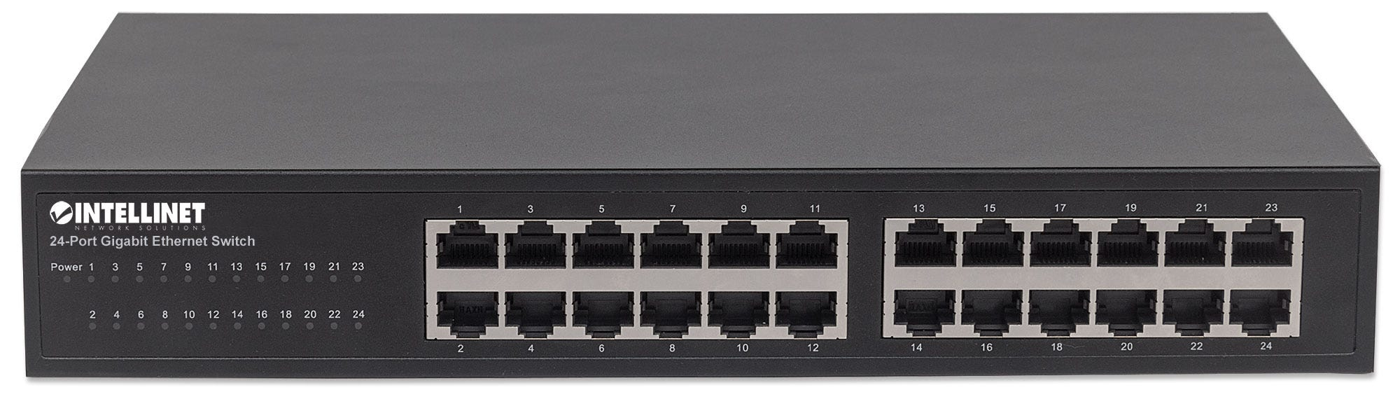 Intellinet 24-Port Gigabit Ethernet Switch 24 x 10/100/1000 Mbit/s RJ45 IEEE 802.3az Schwarz