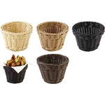 APS Brotkorb PROFI LINE, Durchmesser: 130 mm, beige aus Polypropylen, stabile Ausführung, stapelbar, - 1 Stück (50621)