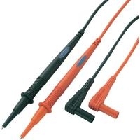 Voltcraft Sicherheits-Messleitungs-Set [ Lamellenstecker 4 mm - Prüfspitze] 1 m Schwarz, Rot MS-1A (MS-1A)