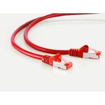S/CONN maximum connectivity Netzwerkkabel-Patchkabel, cat 6A, S/FTP, PIMF, Halogenfrei, GHMT-ZERTIFIZIERT, rot, 2,0m (75712-AR)