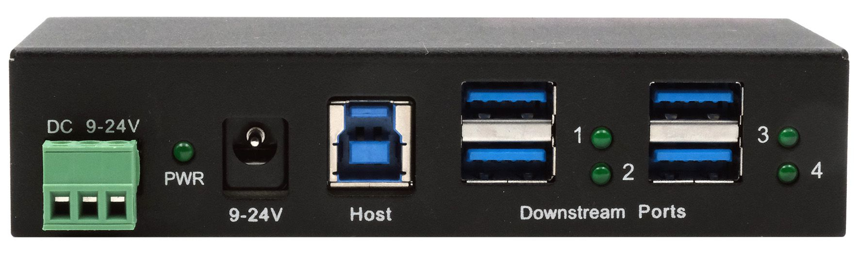 Exsys EX-11244HMS USB-Hub 4 Port USB 3.2 Gen 1 Schwarz