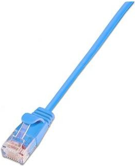 SLIM UL6 015 BL - Cat.6 SLIM-Light-Kabel, U/UTP, 0,15 m, blau (PKW-LIGHT-K6 0.15 BL)