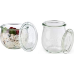 APS Weck-Glas mit Deckel, Tulpen-Form, 580 ml, 6er Set Durchmesser: 110 mm, Höhe: 90 mm - 1 Stück (82354)