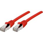 Patchkabel S/FTP (PiIMF), Cat 6A (EIA/TIA), rot, 10,0 m Patchkabel mit besonders schmalem Knickschutz (858474)