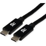 ROLINE USB4 Gen3x2 40Gbit/s Kabel C-C ST/ST 240W 2m (11.02.9087)