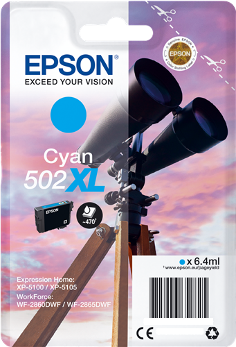 Epson 502XL 6.4 ml mit hoher Kapazität (C13T02W24020)