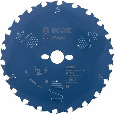 Bosch Accessories Expert for Wood 2608644340 Kreissägeblatt 254 x 30 x 1.8 mm Zähneanzahl: 22 1 St. (2608644340)