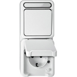 MERTEN MEG3494-8019 Kombi. SCHUKO-Steckdose AQUASTAR