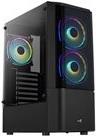 AeroCool Quantum - MDT - ATX - Seitenteil mit Fenster (gehärtetes Glas) - no power supply (ATX) - Schwarz - USB/Audio (ACCM-PV30133.11)