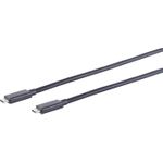 S/CONN maximum connectivity USB-C Verbindungskabel--USB Kabel Typ-C Stecker auf Typ C Stecker, 4.0 Gen 3x2, schwarz, 1,5m (13-65155)