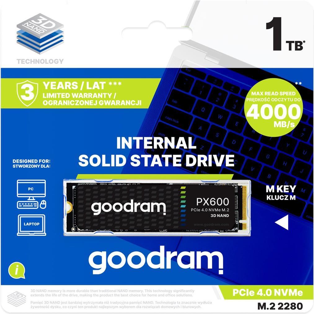 GOODRAM PX600 M.2 1000GB PCIe 4x4 2280 SSDPR-PX600-1K0-80 (SSDPR-PX600-1K0-80)