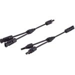 shiverpeaks ®-PV4 T-Adapterkabel Set, 2/1, 6mm², schwarz/schwarz, 30cm (BS02-21052)