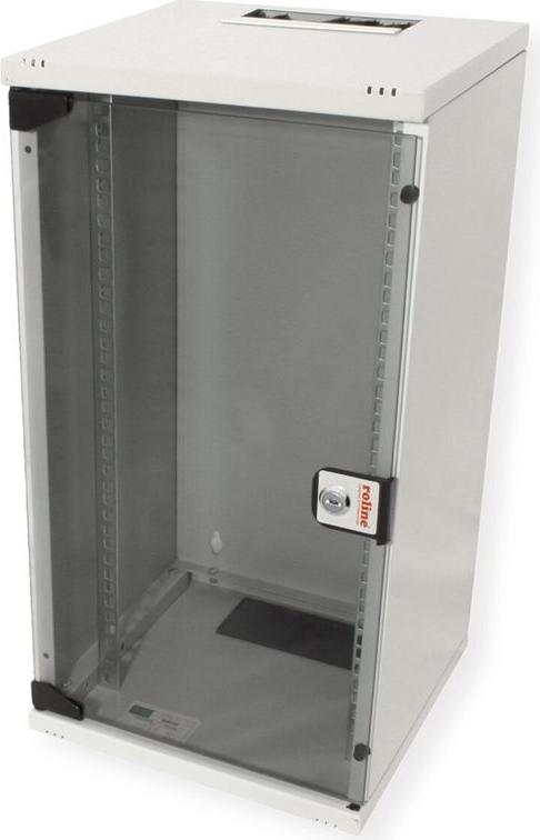 ROLINE 10" Wandgehäuse 12 HE 312x300 mm Hellgrau, RAL 7035