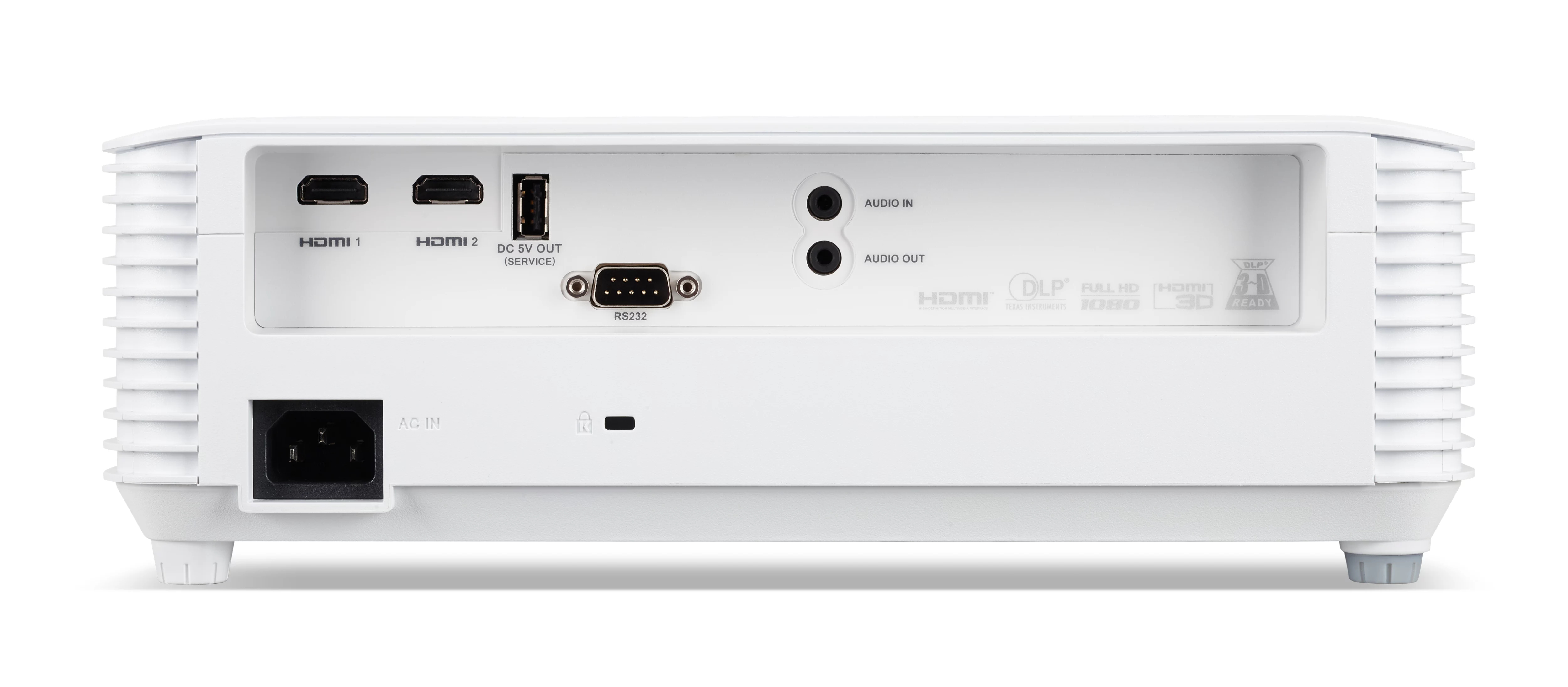 Acer H6560 DLP-Projektor tragbar 3D 5200 ANSI-Lumen Full HD Weiß