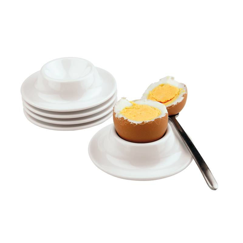 APS Eierbecher Melamin, 4er Set, Ø 85 mm, Höhe 20 mm, Weiß
