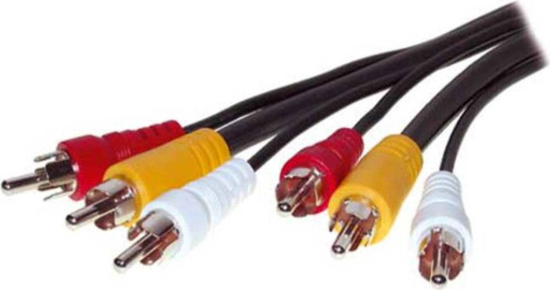 ShiverPeaks S/CONN maximum connectivity Video Cinch Kabel-3 Cinchstecker auf 3 Cinchstecker, 1xVideo, 2xAudio, 10,0m (90024-10.0)