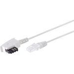 S/CONN maximum connectivity TAE-F Stecker auf RJ45 Stecker, VDSL Routerkabel, weiß, 3,0m (12-09046)