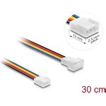 Delock Lüfter Verlängerungskabel PWM Stecker zu Buchse 4 Pin Steckerlänge 13 mm 30 (90871)