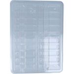 BlueOptics SFP/SFP+/SFP28 Tray mit Abdeckung, für zwanzig Small Formfactor Pluggable (SFP, SFP+ oder  SFP28) Transceiver Module (BOTRSFP20)