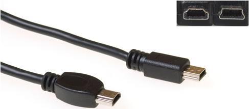 ACT SB2602 2m Mini-USB A Mini-USB B Männlich Männlich Schwarz USB Kabel (SB2602)