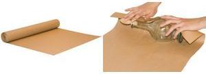 RAADHUIS Packpapier, auf Rolle, 500 mm x 250 m, braun Kraftpapier, 70 g/qm, braun gestreift - 1 Stück (RD-351182)