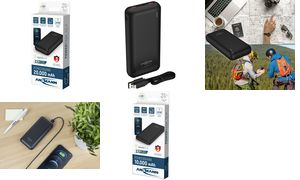 ANSMANN Powerbank 10000 mAh 20W 2 USB-A Ports, USB-C Port (1700-0148)