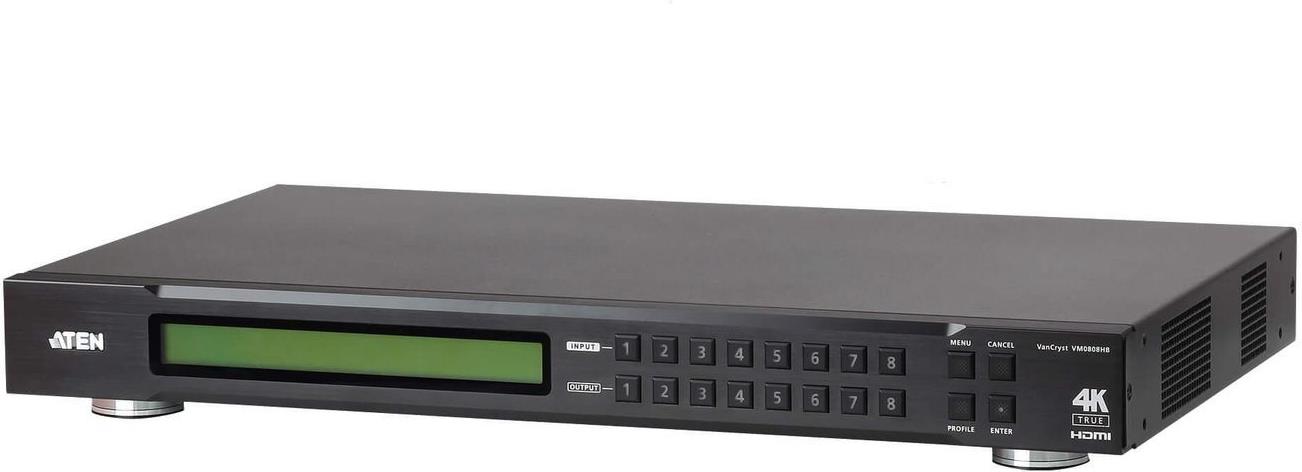 ATEN VanCryst VM0808HB-AT-G 8 x 8 True 4K HDMI Matrix Switch Schwarz