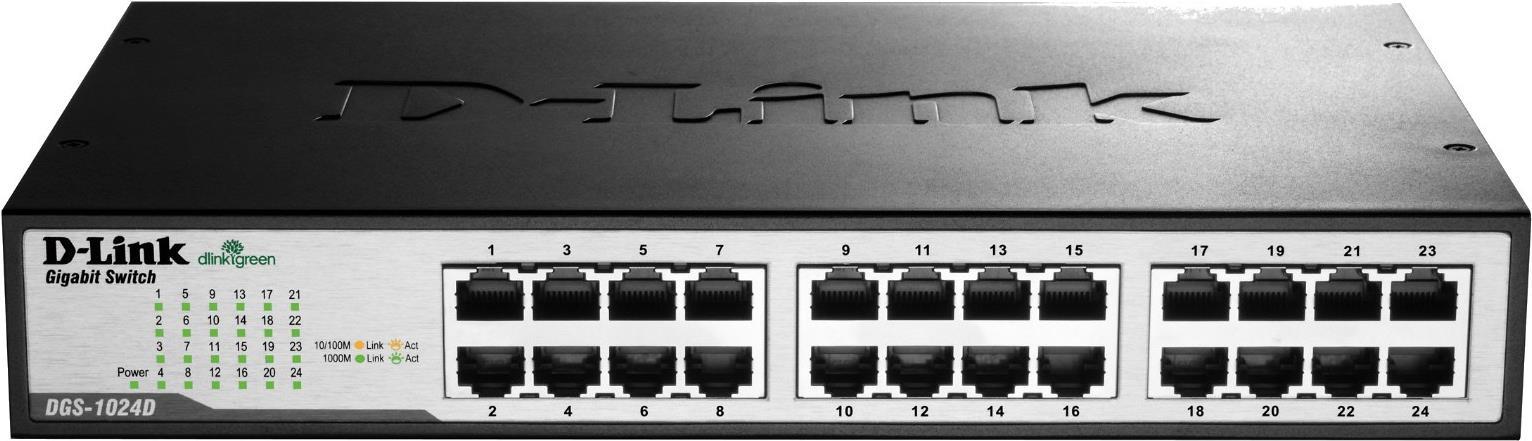 D-Link DGS-1024D/E Unmanaged Switch 24-Port Gigabit
