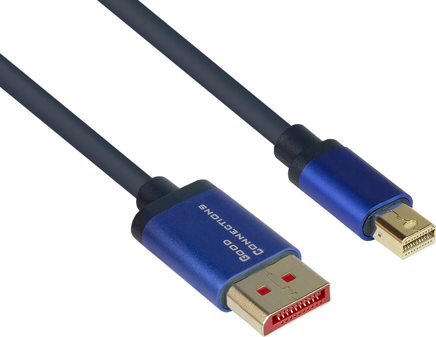 GOOD CONNECTIONS GC 4824-SF010B - DP1.4 Stecker auf Mini DP 1.4 Flex 8Ka60 Hz 1.0 m (4824-SF010B)