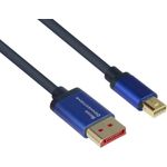 Alcasa 4824-SF010B DisplayPort-Kabel 1 m Mini DisplayPort Blau (4824-SF010B)