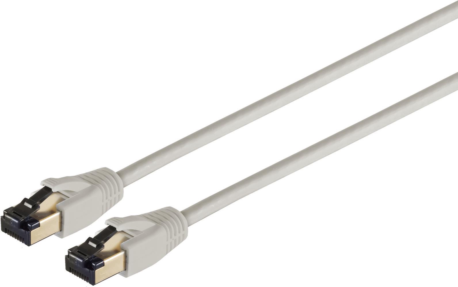 S-CONN S/CONN maximum connectivity Netzwerkkabel-Patchkabel cat. 8.1 F/FTP PIMF LSZH grau 15,0m (08-