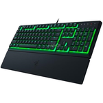 Razer Ornata V3 X - US. Tastatur Formfaktor: Volle Größe (100%), Geräteschnittstelle: USB, Tastatur-Key Switch: Membran Key Switch. Typ der Hintergrundbeleuchtung: RGB-LED, Handgelenkauflage. Empfohlene Nutzung: Gaming. Produktfarbe: Schwarz (RZ03-04470100-R3M1)