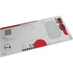 MAU Trust Gaming GXT759 XXL weiß/rot XXL Gaming-Mauspad mit vernähtem Rand für bequemes und stabiles Gaming (25717)