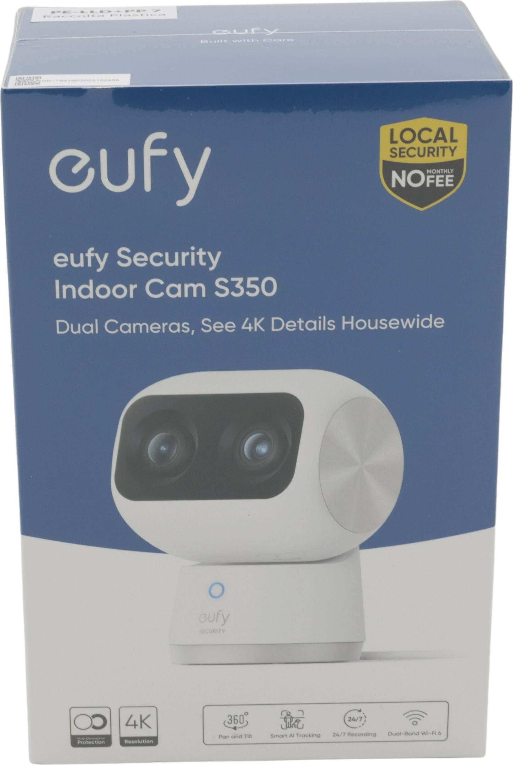 Eufy S350 4K Dual-Cam Netzwerk-Überwachungskamera Weiß