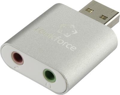 renkforce USB-Headset-Adapter / Externe Mini-Soundkarte Aluminium