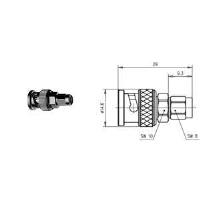 Telegärtner Koax-Adapter BNC-Stecker - SMA-Stecker J01008A0018 1 St. (J01008A0018)